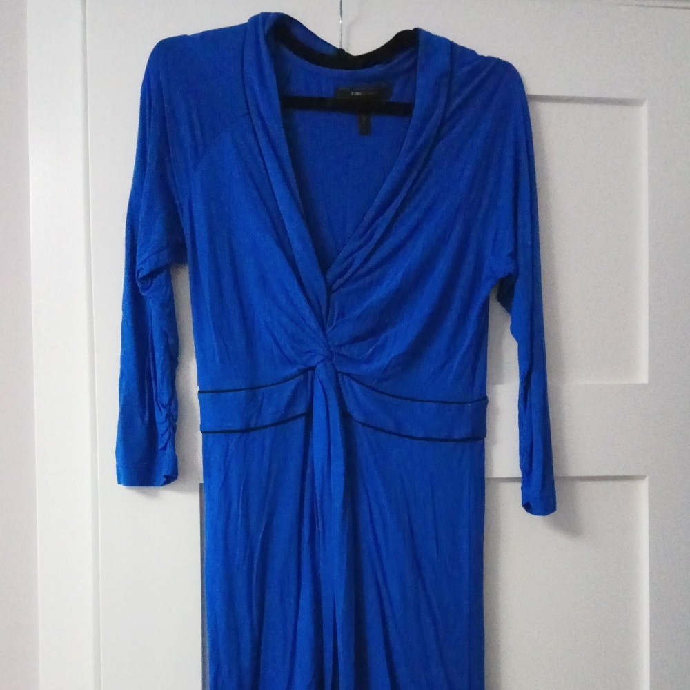 BCBG Maxazria Blue Jersey Dress sz M